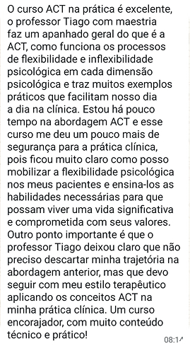 Depoimento de aluno 4