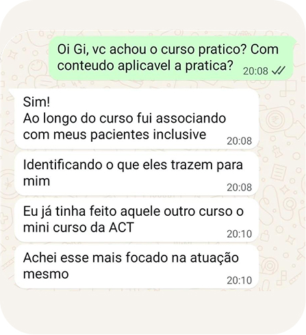 Depoimento de aluno 1