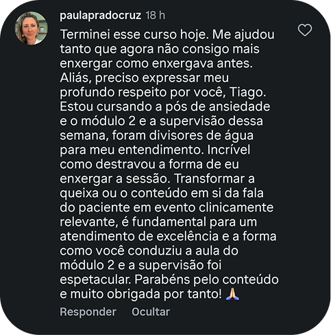 Depoimento de aluno 5