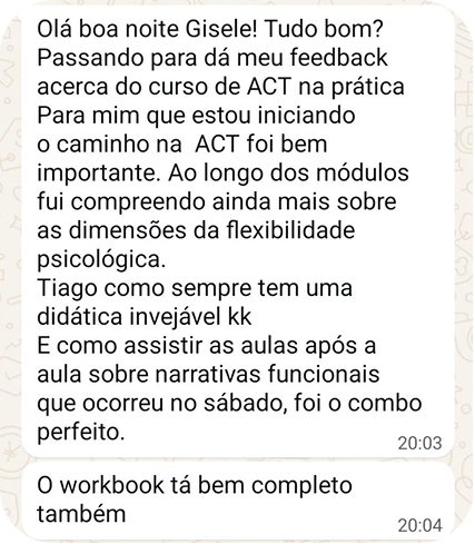 Depoimento de aluno 2